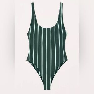 Zara One Piece Striped Bathing Suit Size Medium